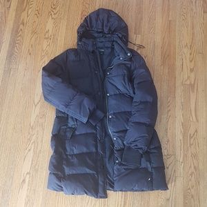 Down Black Winter Coat